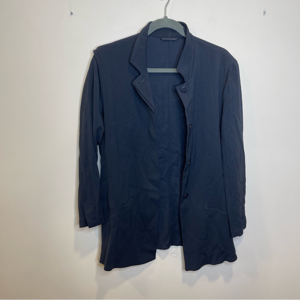 Armani Collezioni Black Full Button Down Jacket Blazer Coat Women’s Size 12